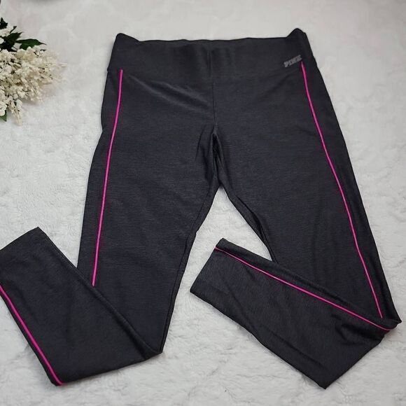 PINK Victoria's‎ Secret YOGA Gray & Pink Yoga Pants [SIZE MEDIUM] - Picture 4 of 5